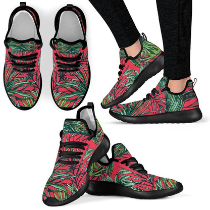 Pineapple Leaves Hawaii Pattern Print Mesh Knit Shoes GearFrost