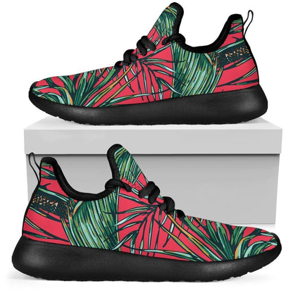 Pineapple Leaves Hawaii Pattern Print Mesh Knit Shoes GearFrost
