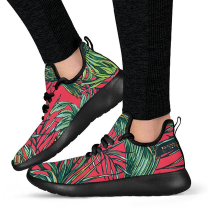 Pineapple Leaves Hawaii Pattern Print Mesh Knit Shoes GearFrost