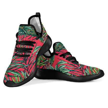 Pineapple Leaves Hawaii Pattern Print Mesh Knit Shoes GearFrost