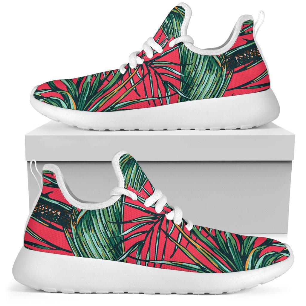 Pineapple Leaves Hawaii Pattern Print Mesh Knit Shoes GearFrost