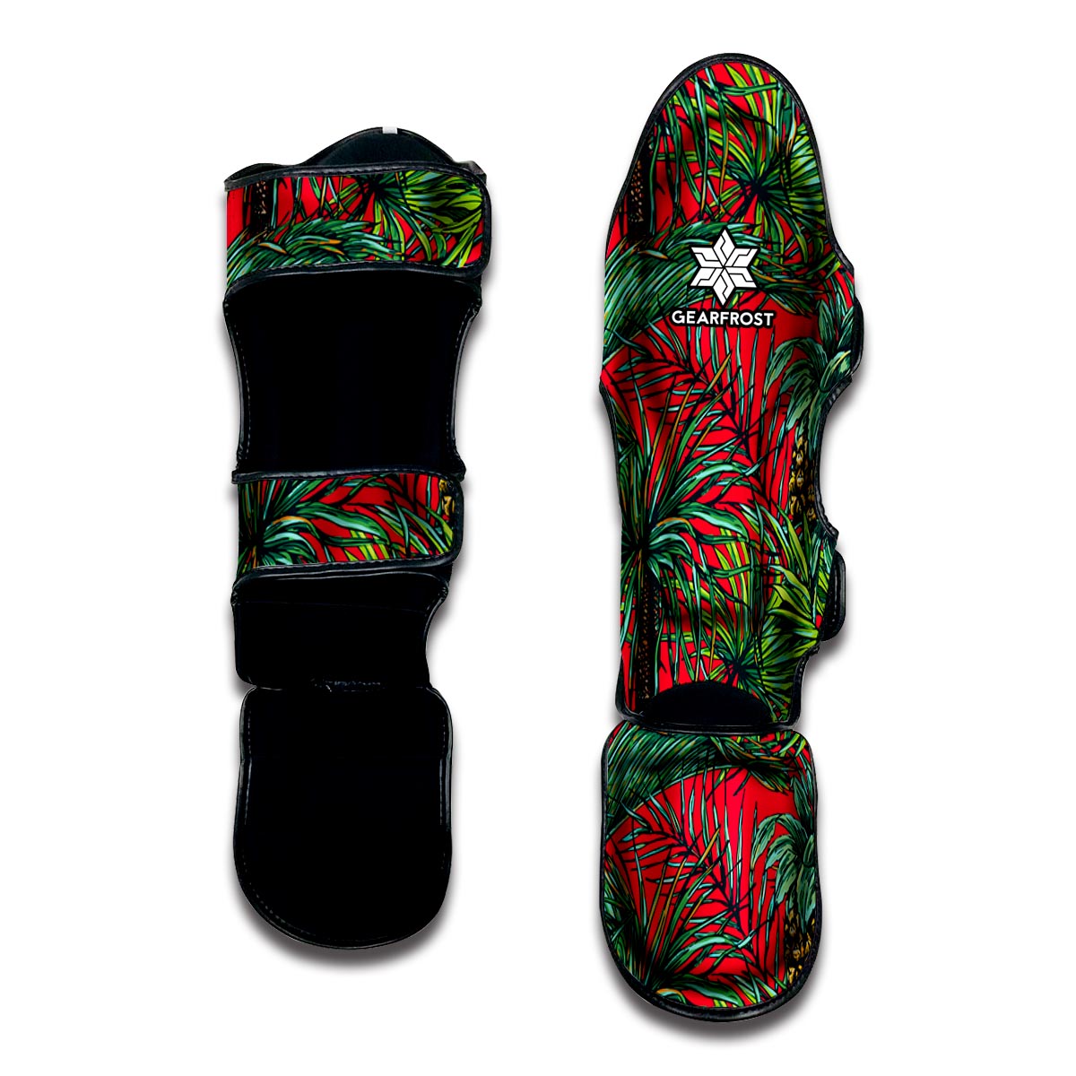 Pineapple Leaves Hawaii Pattern Print Muay Thai Shin Guard