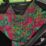 Pineapple Leaves Hawaii Pattern Print Pet Car Back Seat Cover