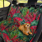 Pineapple Leaves Hawaii Pattern Print Pet Car Back Seat Cover