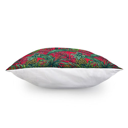 Pineapple Leaves Hawaii Pattern Print Pillow Cover