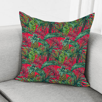 Pineapple Leaves Hawaii Pattern Print Pillow Cover