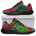 Pineapple Leaves Hawaii Pattern Print Walking Shoes