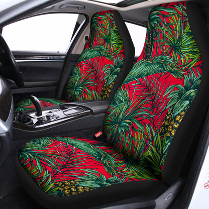 Pineapple Leaves Hawaii Pattern Print Universal Fit Car Seat Covers