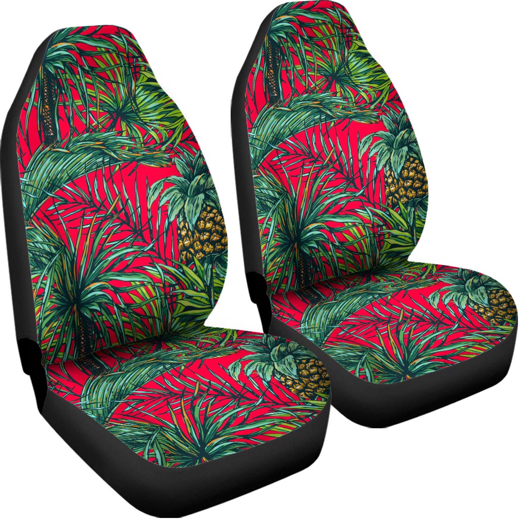 Pineapple Leaves Hawaii Pattern Print Universal Fit Car Seat Covers