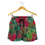 Pineapple Leaves Hawaii Pattern Print Women's Shorts
