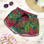Pineapple Leaves Hawaii Pattern Print Women's Shorts