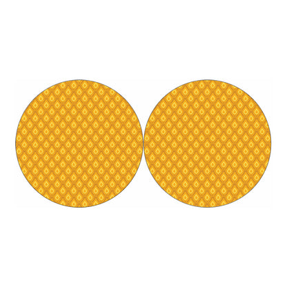 Pineapple Print Car Coasters