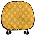 Pineapple Print Car Headrest Covers