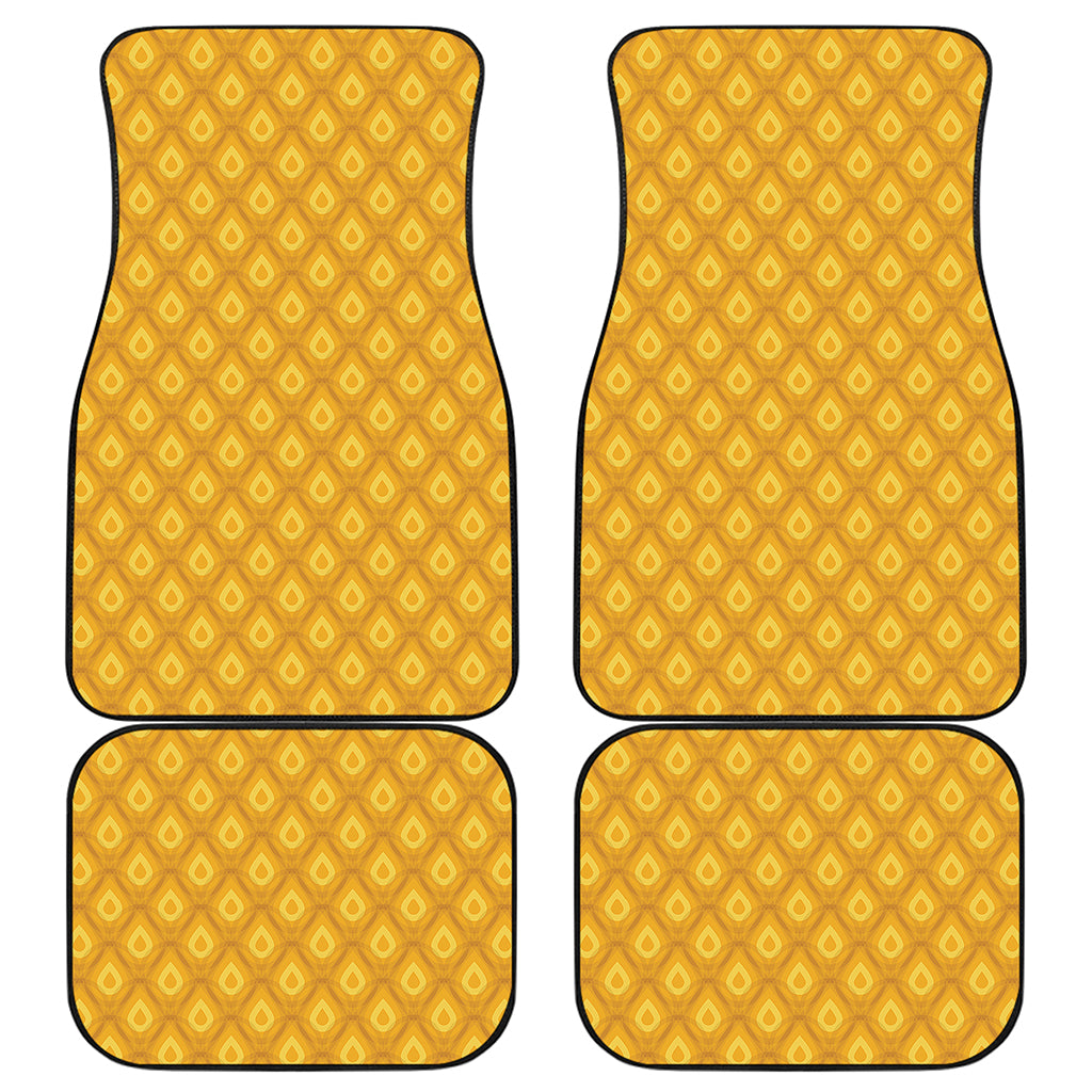 Pineapple Print Front and Back Car Floor Mats