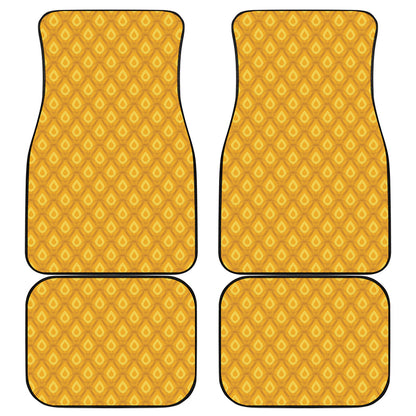 Pineapple Print Front and Back Car Floor Mats