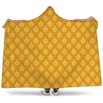 Pineapple Print Hooded Blanket