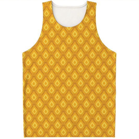 Pineapple Print Men's Tank Top