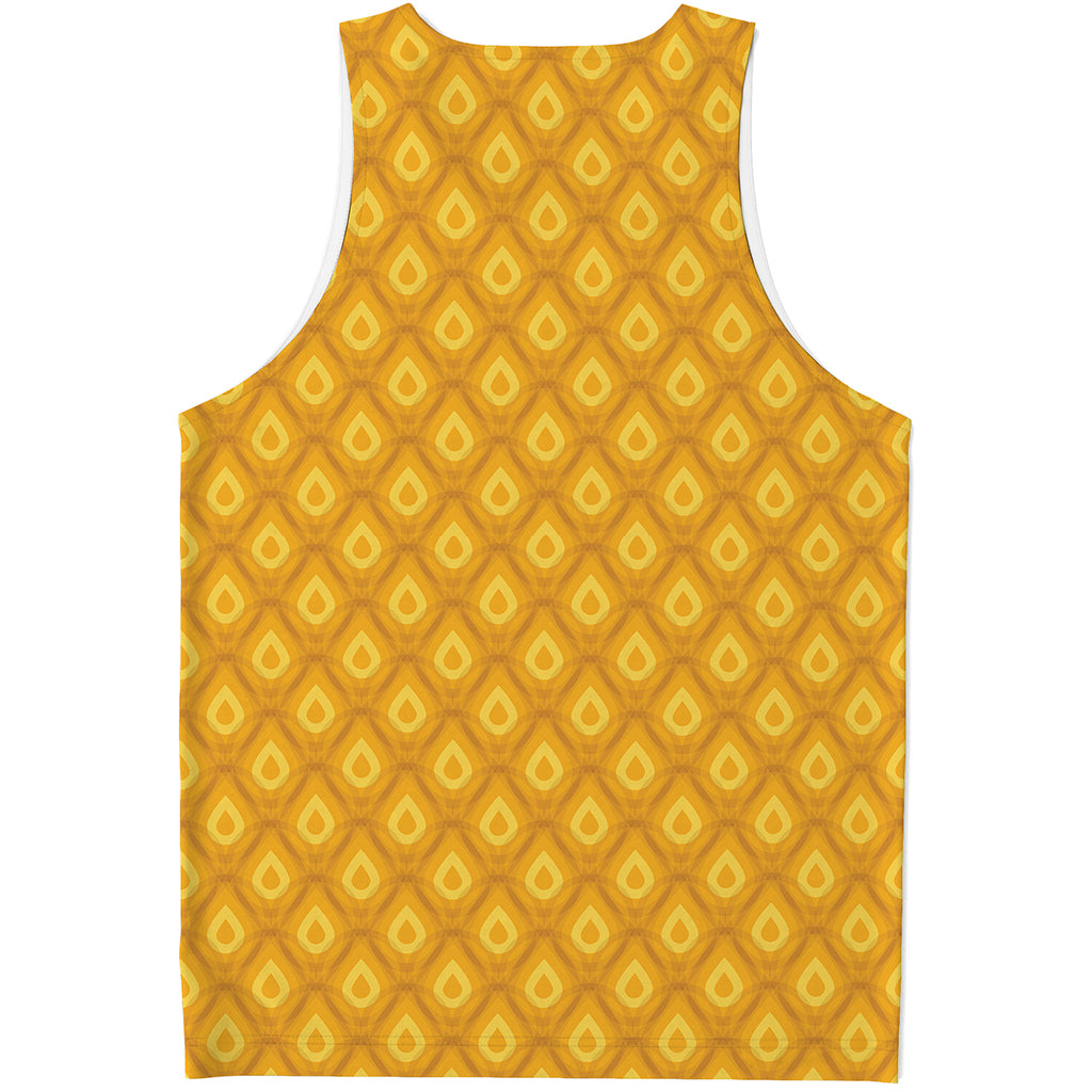 Pineapple Print Men's Tank Top