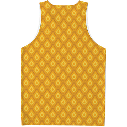 Pineapple Print Men's Tank Top