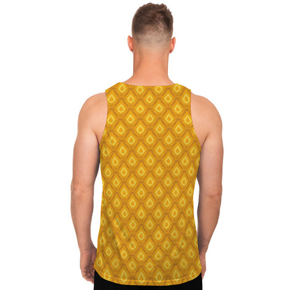 Pineapple Print Men's Tank Top