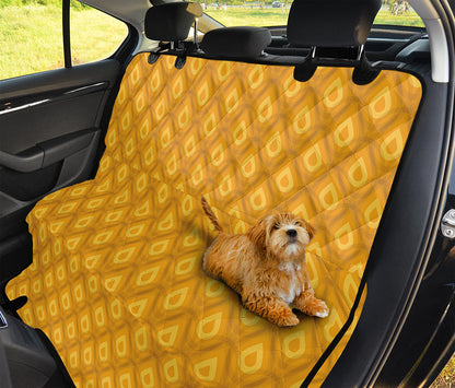 Pineapple Print Pet Car Back Seat Cover