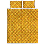 Pineapple Print Quilt Bed Set