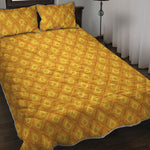 Pineapple Print Quilt Bed Set