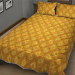 Pineapple Print Quilt Bed Set