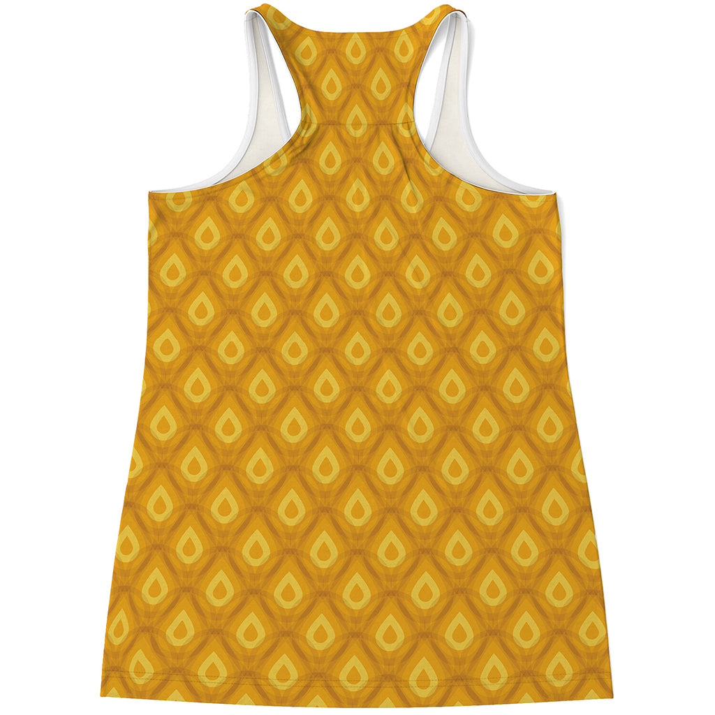 Pineapple Print Women's Racerback Tank Top