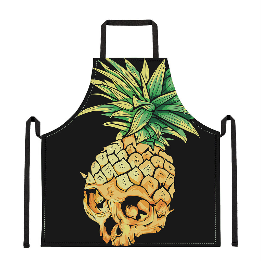 Pineapple Skull Print Apron