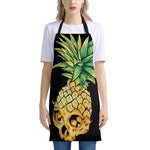Pineapple Skull Print Apron