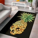 Pineapple Skull Print Area Rug