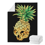 Pineapple Skull Print Blanket