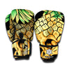 Pineapple Skull Print Boxing Gloves