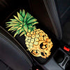 Pineapple Skull Print Car Center Console Cover
