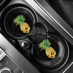 Pineapple Skull Print Car Coasters