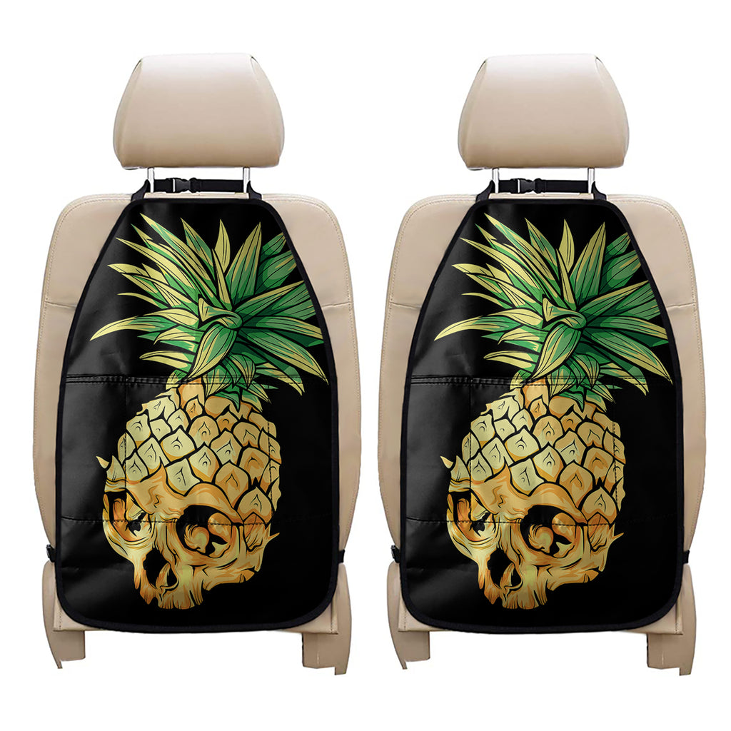 Pineapple Skull Print Car Seat Organizers