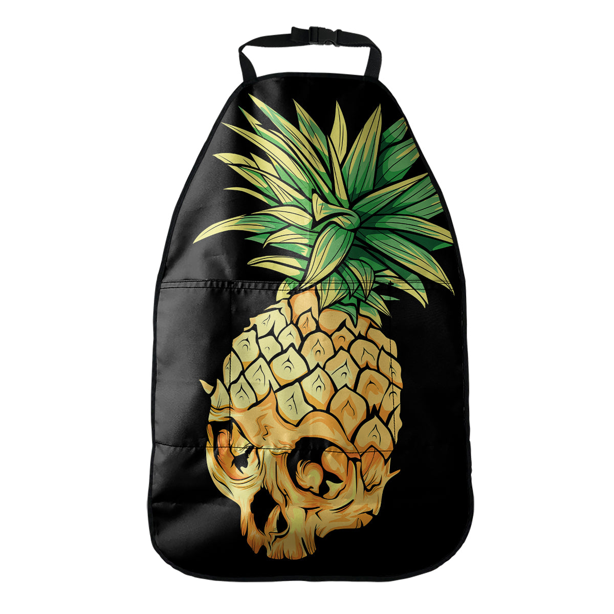 Pineapple Skull Print Car Seat Organizers