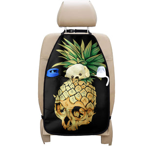 Pineapple Skull Print Car Seat Organizers