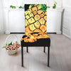 Pineapple Skull Print Dining Chair Slipcover