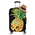 Pineapple Skull Print Luggage Cover