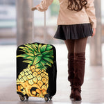 Pineapple Skull Print Luggage Cover