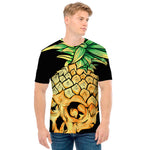 Pineapple Skull Print Men's T-Shirt