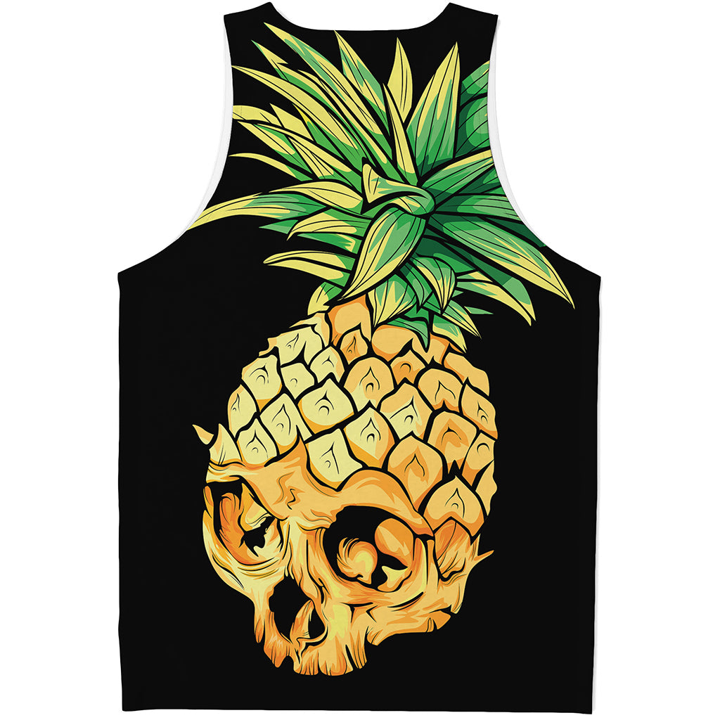 Pineapple Skull Print Men's Tank Top