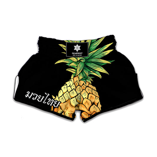Pineapple Skull Print Muay Thai Boxing Shorts