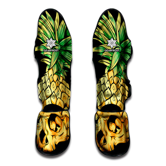 Pineapple Skull Print Muay Thai Shin Guard