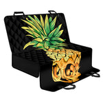 Pineapple Skull Print Pet Car Back Seat Cover