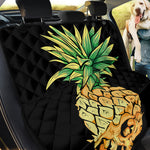Pineapple Skull Print Pet Car Back Seat Cover