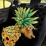 Pineapple Skull Print Pet Car Back Seat Cover
