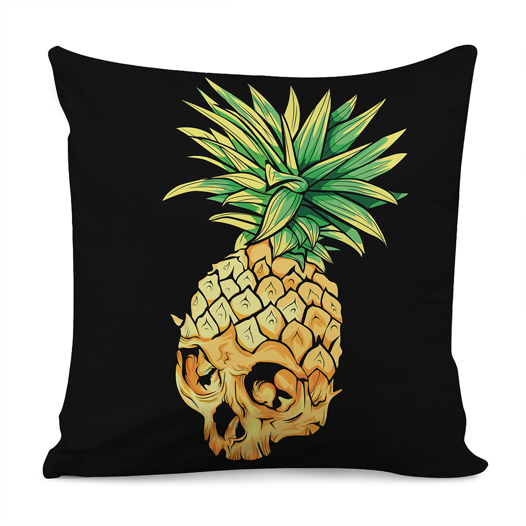 Pineapple Skull Print Pillow Cover